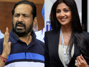 suresh kalmadi and Shilpa Shetty suresh kalmadi and Shilpa Shetty