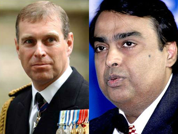 அம்பானி, இளவசரர் ஆண்ட்ரூ, சுனிதா: அம்பானி, இளவசரர் ஆண்ட்ரூ, சுனிதா: