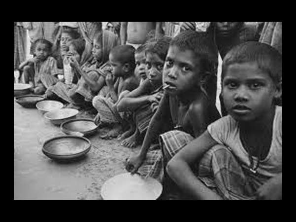 பட்டினியால் வாடும் மக்கள் 