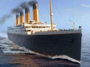 மூழ்கத் தொடங்கிய கப்பல் 