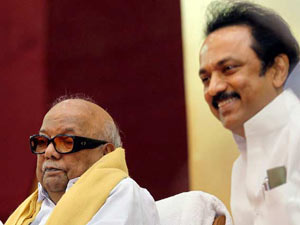 Karunanidhi and Stalin Karunanidhi and Stalin