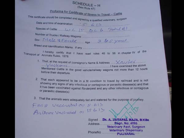 போலி உரிமம்....