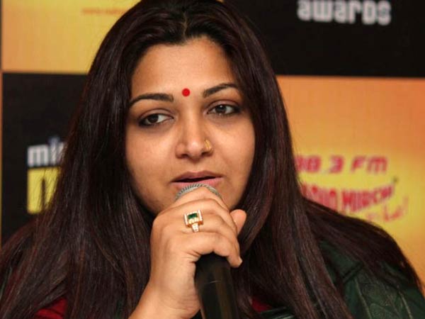 குஷ்பு சொல்லியிருப்பது என்ன?