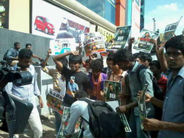 Students protest against Madras Cafe in Chennai