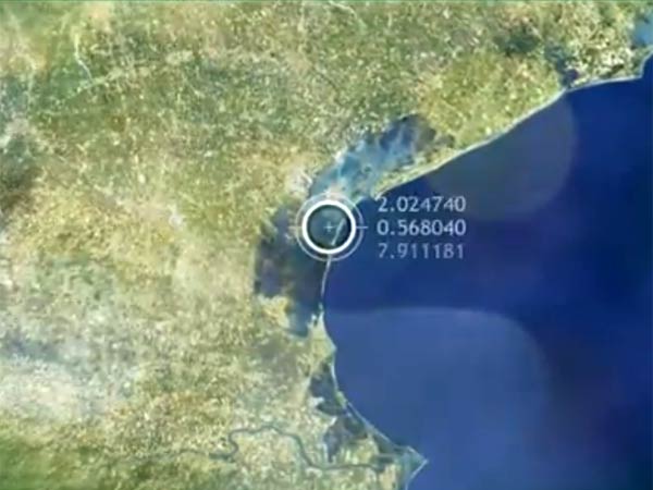 செயற்கைக் கோள் மூலம்...