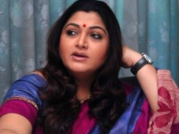 குஷ்பு மீது செருப்பு வீச்சு