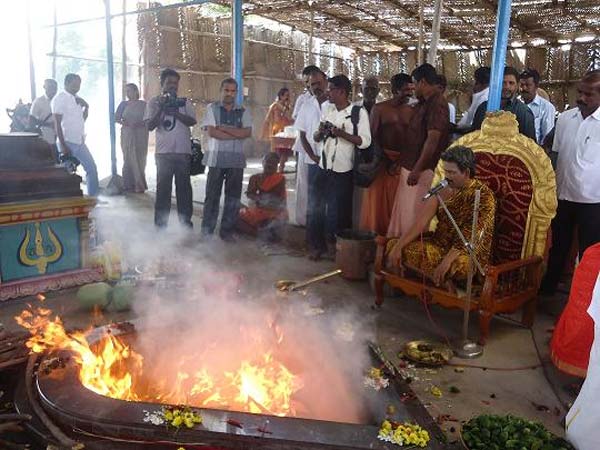 108 kg bitter guard yagna held in Tuticorin Prathiyangara Devi temple