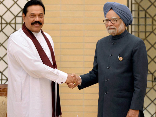 Manmohan Singh and rajapaksa