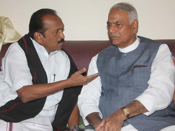 Vaiko host Yashwant Sinha