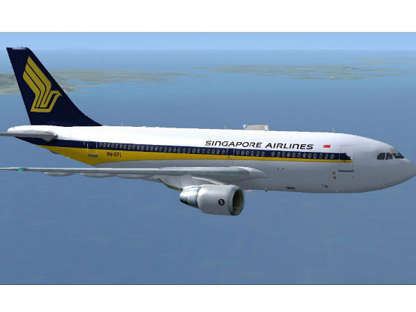 சிங்கப்பூர் விமானத்துக்கு பின்னால்