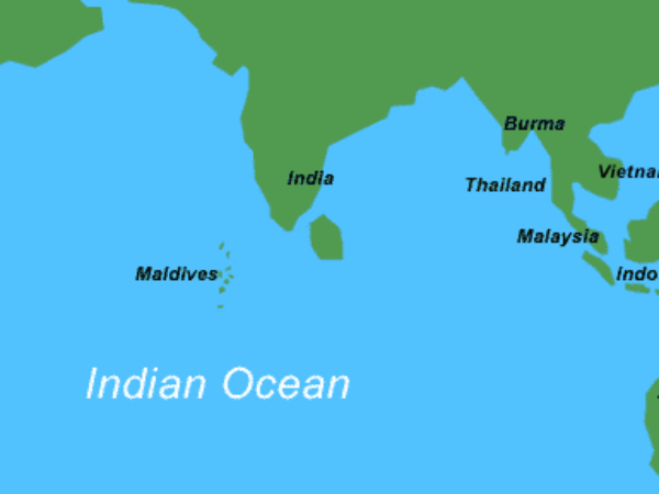 இந்தியப் பெருங்கடலில்