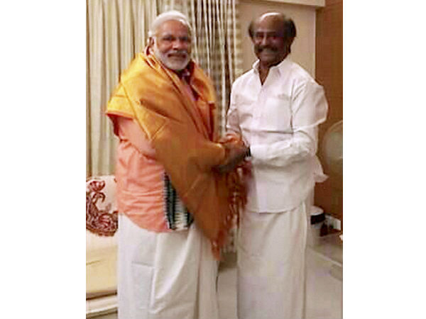 Narendra Modi meets Rajinikanth
