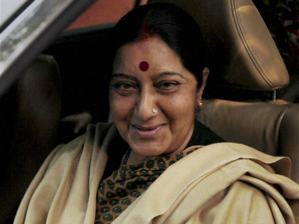 சாஞ்சிக்கு வரவழைத்த சுஷ்மா