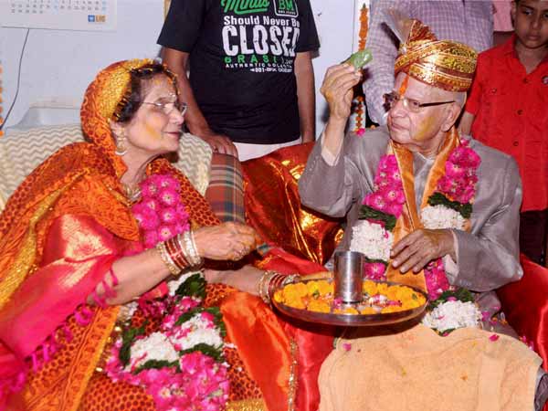 Veteran leader ND Tiwari marries Ujjwala Sharma Veteran leader ND Tiwari marries Ujjwala Sharma