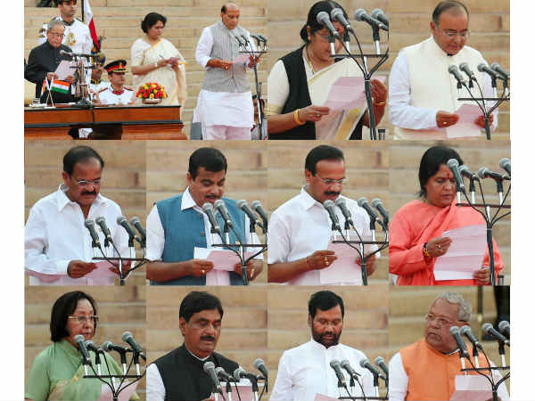 Modi allots portofolios to his cabinet ministers Modi allots portofolios to his cabinet ministers