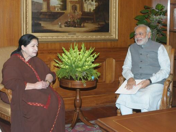 Jayalalitha met modi today