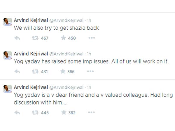 Yogendra a very dear friend- Arvind Kejriwal 