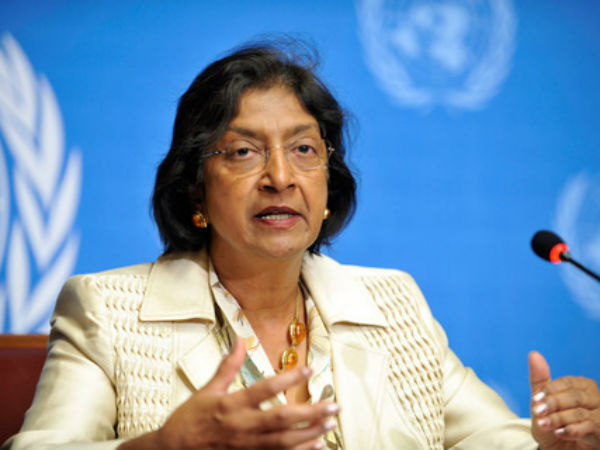 நவி பிள்ளை வரவேற்பு