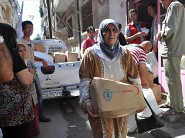 டமாஸ்கஸில் தவிக்கும் அகதிகள்...