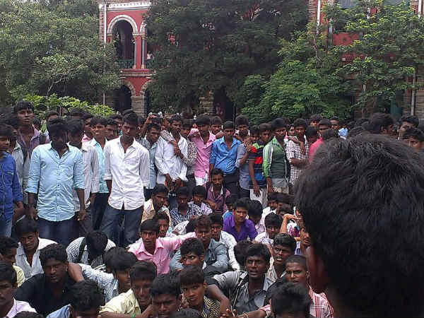 Presidency College students stage sit-in