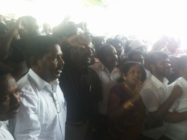 VCK protest against Rajapaksa's UNGA address