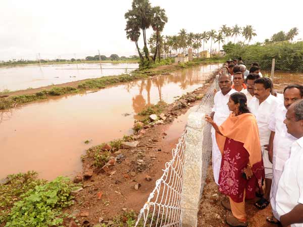 வயல்களிலும் புகுந்தது