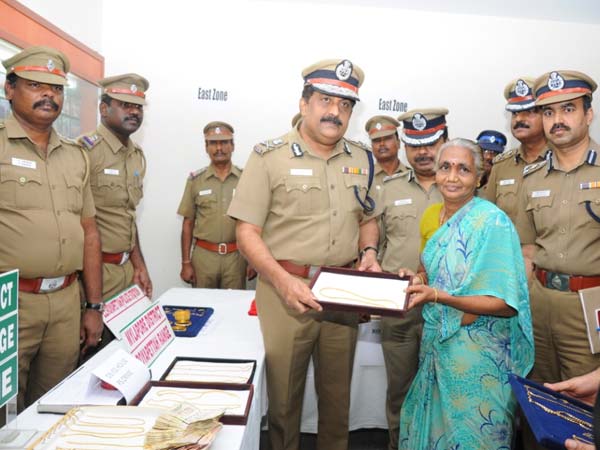 Chennai police recovered theft jewels…