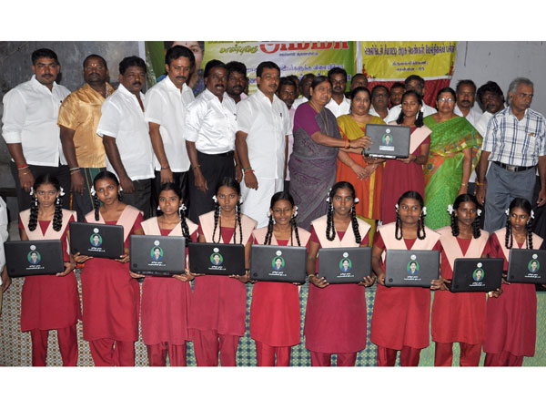 Jayalalitha Smiles Government Laptop