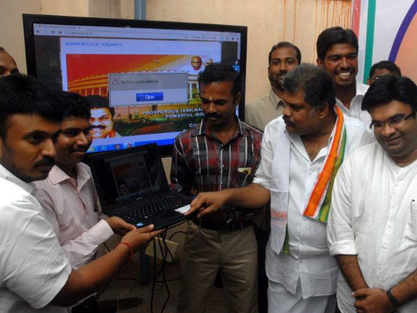 Vasan supporters launch new website