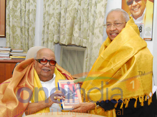 Dayanidhi maran met Karunanidhi on his 48th birthday 