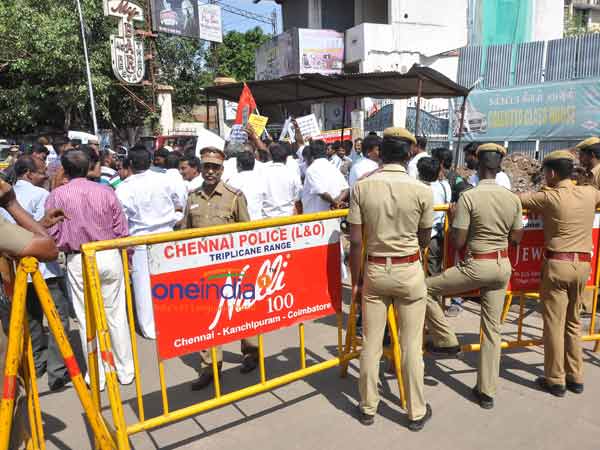 Nadar movements protest against Karthi Chidambaram