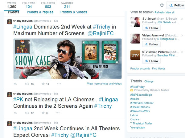 Campaign against Rajini's Lingaa Campaign against Rajini's Lingaa