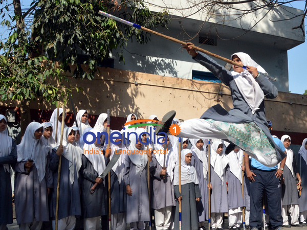 Hyderabad school girls practise Vovinam