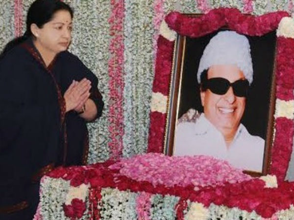 Jayalalitha pays tribute on MGR’s death anniversary, AIADMK takes a pledge Jayalalitha pays tribute on MGR’s death anniversary, AIADMK takes a pledge