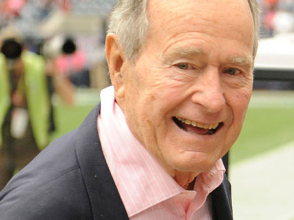 Former US president George Bush Sr admitted to hospital Former US president George Bush Sr admitted to hospital