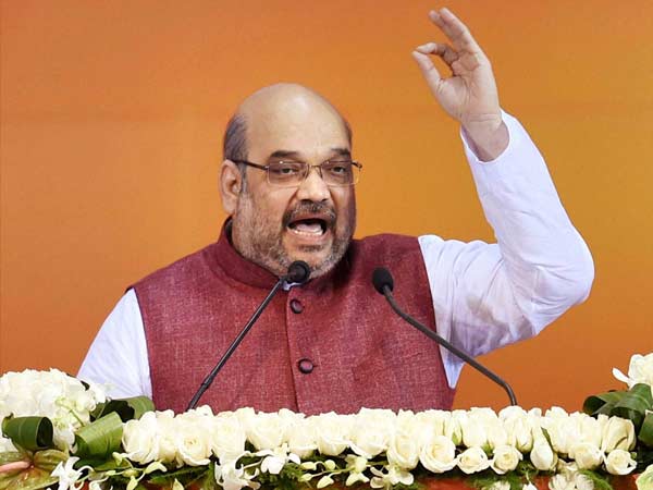 BJP chief Amit Shah calls for Congress-free Karnataka BJP chief Amit Shah calls for Congress-free Karnataka