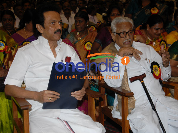 Karunanidhi, Stalin reelected for another term in DMK