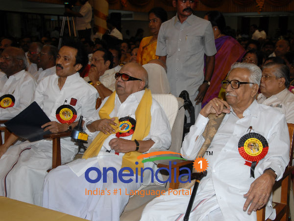 Karunanidhi, Stalin reelected for another term in DMK