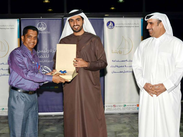 TN youths honoured by Ajman municipality TN youths honoured by Ajman municipality