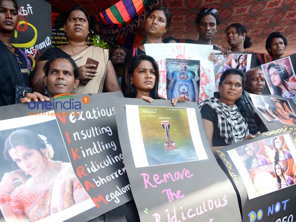 Transgenders protest against I movie