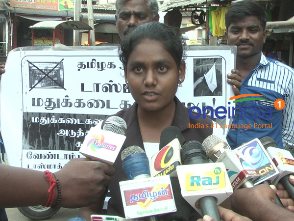 Law student Nandhini to show black flags to ministers Law student Nandhini to show black flags to ministers