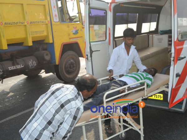 Karur collector helps youth met with accident