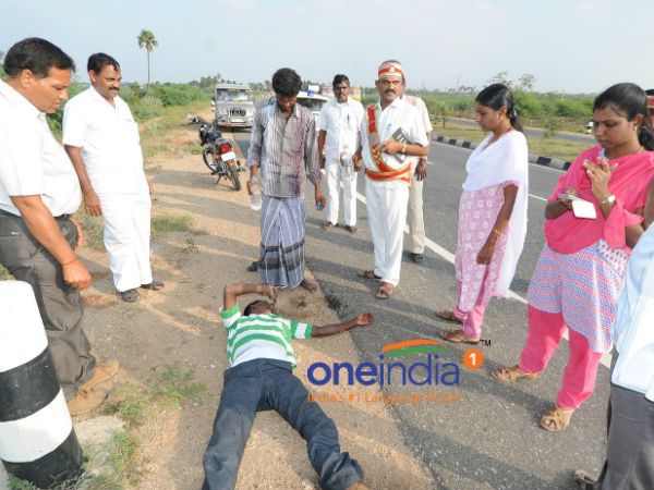 Karur collector helps youth met with accident