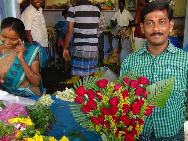 பேஸ்கட் மலர் கொத்துக்கள்...