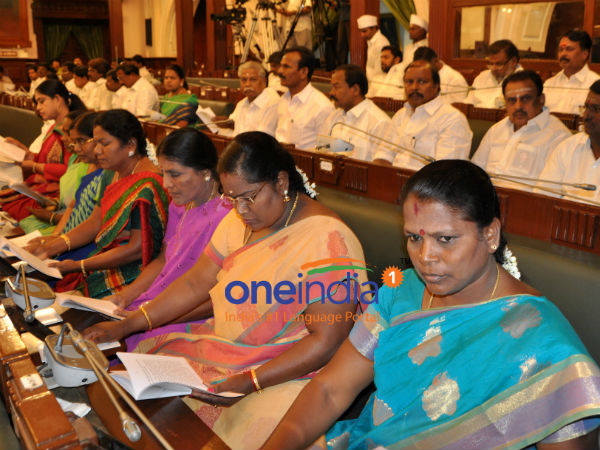 Valarmathi takes oath as MLA
