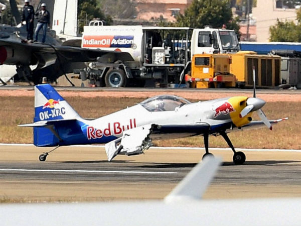 Aero India 2015: Accident averted, Red Bull planes scrape each other Aero India 2015: Accident averted, Red Bull planes scrape each other