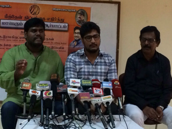 Tamizhar Vidiyal Katchi protest against Methane gas project
