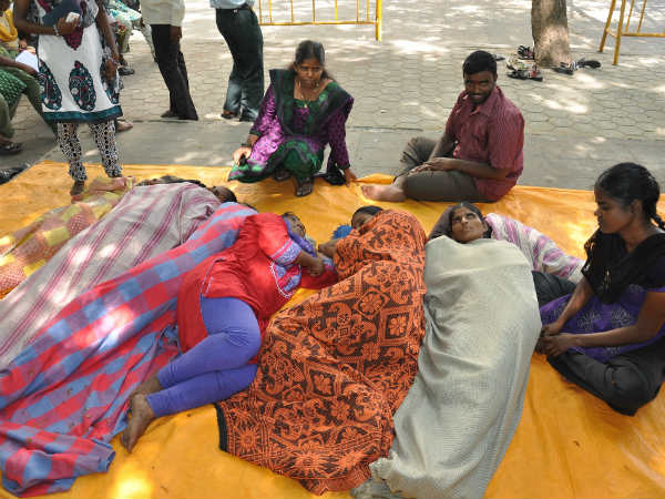  Visually challenged block road in Chennai