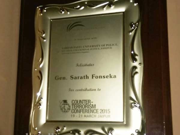 Sarath Fonseka becomes Field marshal Feature