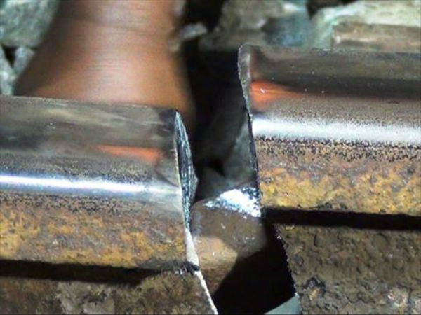 Trains delayed as crack in track